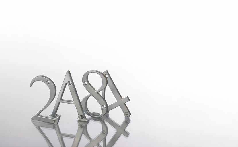 Hardware decorative numbers